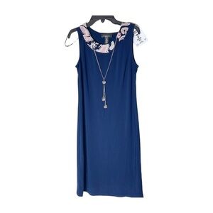 R&M Richard 1 Piece design Print
 Necklace Dress size 4 P